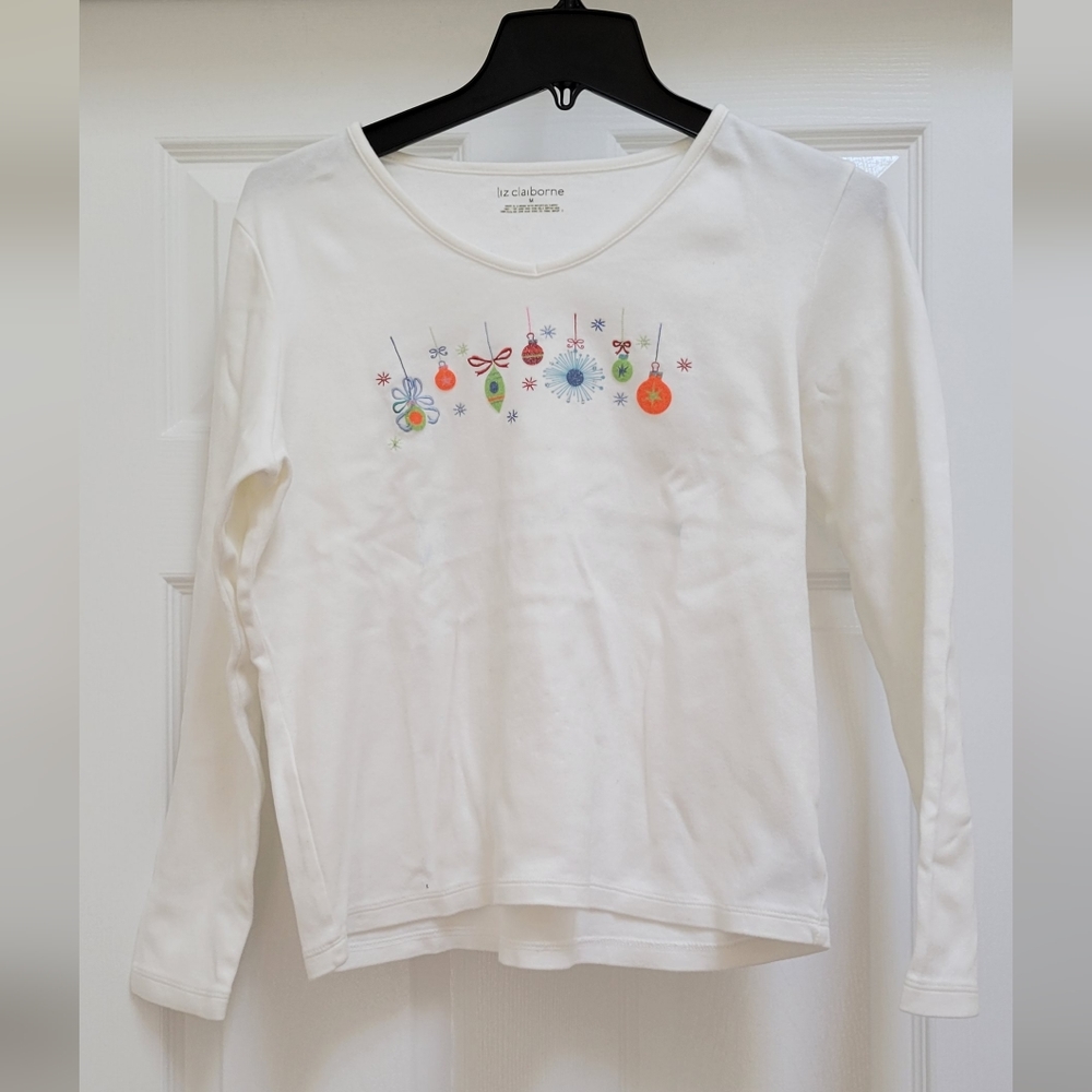 Holiday Embelished Top